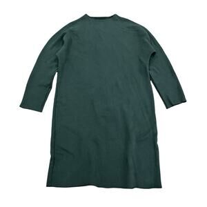 Frank & Eileen Izzie Sweatshirt Dress Size L Green Terry Fleece Long Sleeve